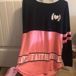 Mischievous black and pink love long sleeve